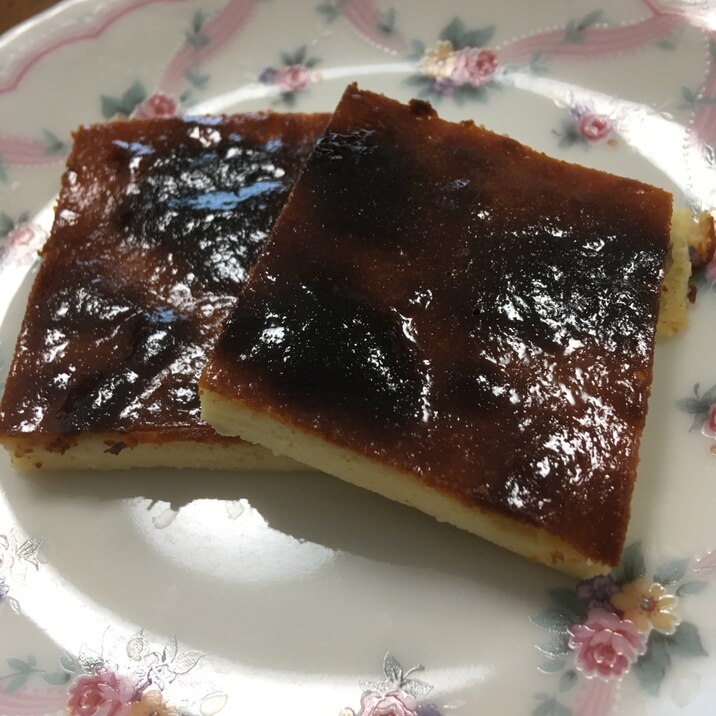 ヘルシー！豆腐のバスク風チーズケーキ♡